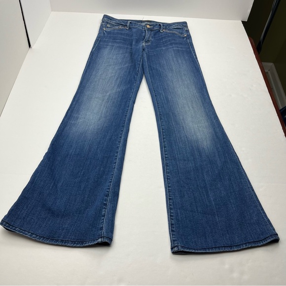 MOTHER Denim - Mother The Wilder Medium Kitty Womens Size 30 Blue Denim Jean Bellbottom Flare